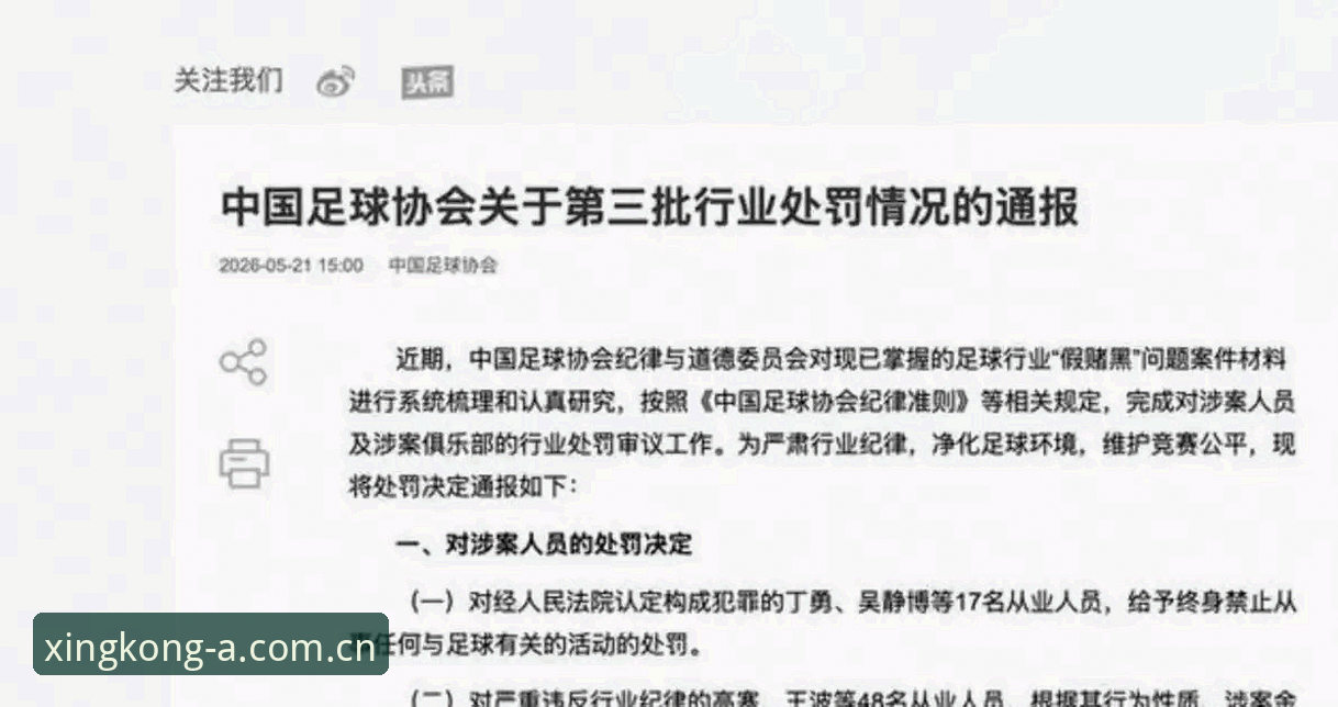 足球行业整顿实用指南：从足协最新禁足名单看赛事数据平台的观察价值